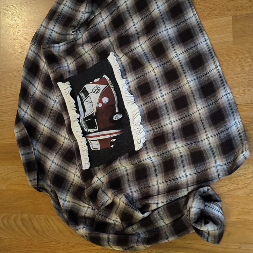 Cropped Flannel Cute Camper Shirt